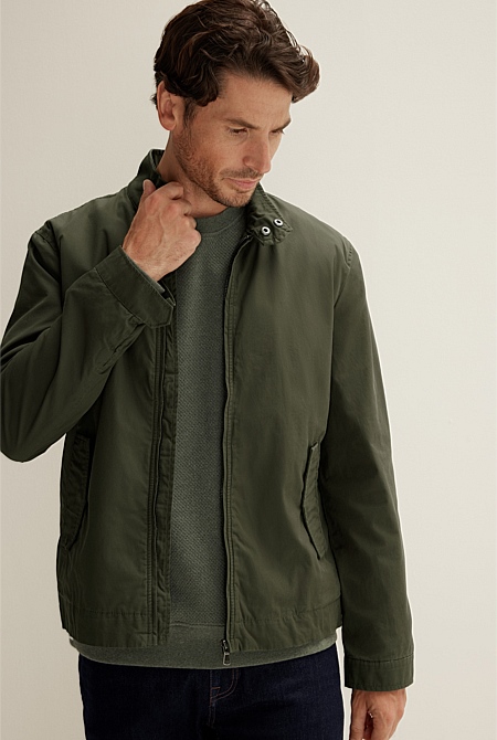 Kelp Modern Harrington Jacket MEN Outerwear Trenery