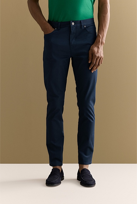 Regular Fit Five Pocket Travel Pant