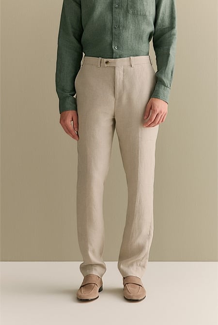 Regular Fit Belgian Linen Pant