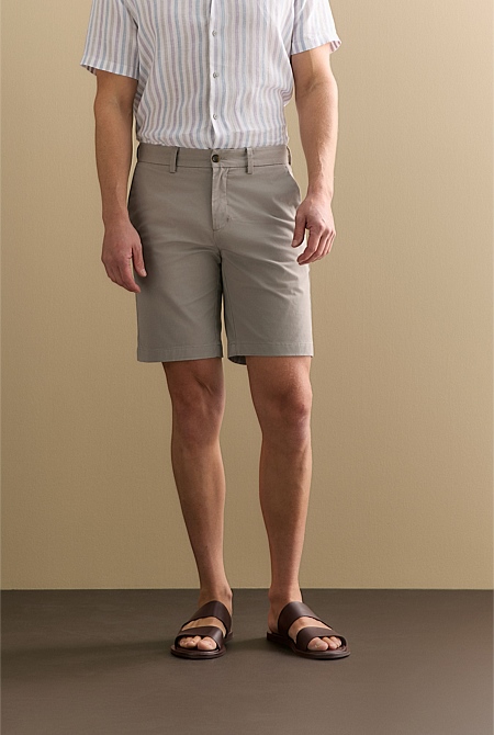 Stretch Cotton Twill Chino Short