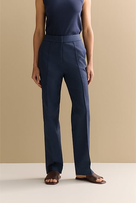 Cotton Double Cloth Tailored Pant