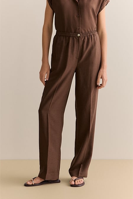 Straight Leg Stretch Waist Pant