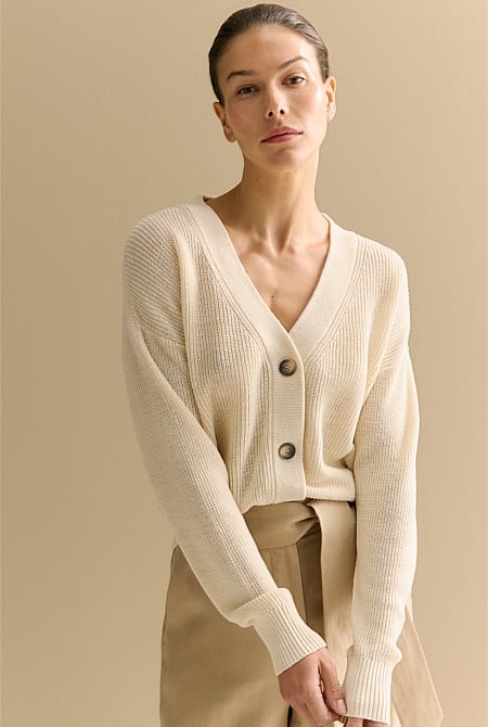 Linen cotton cardigan hotsell