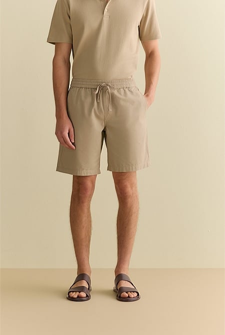 Organically Grown Cotton Twill Pull On Short