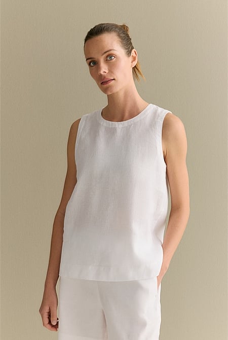 Linen Shell Tank