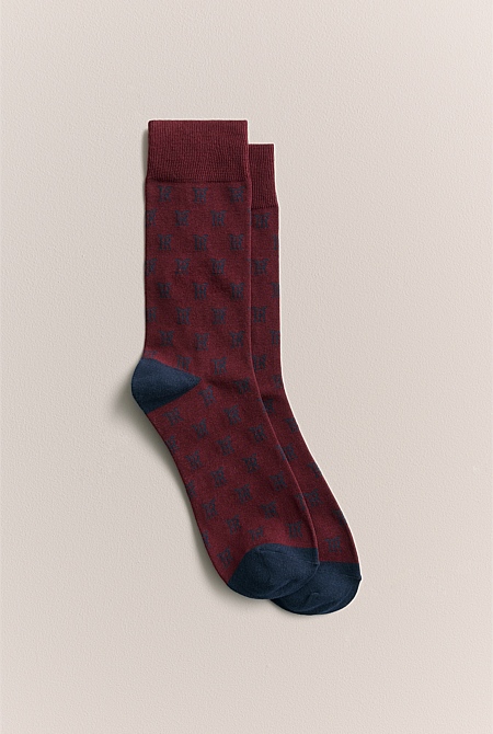 Monogram Sock