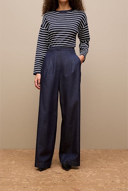 Denim Tailored Pant