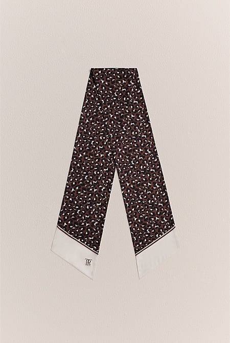 Silk Leopard Scarf