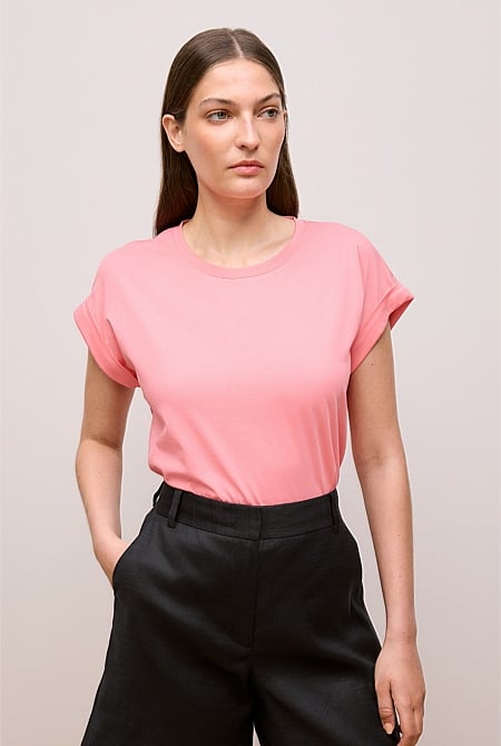 Cuff Sleeve T-shirt