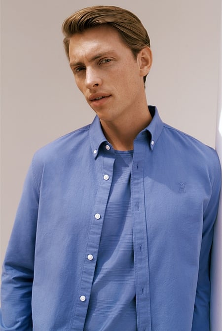 Regular Fit Monogram Oxford Shirt