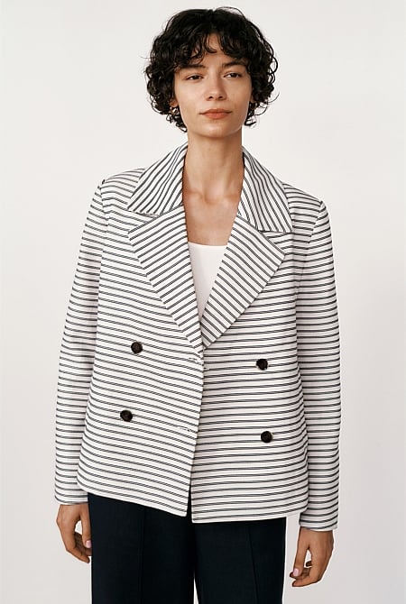 Stripe Peacoat
