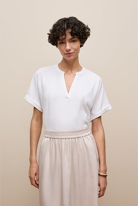 Relaxed V Neck T-shirt