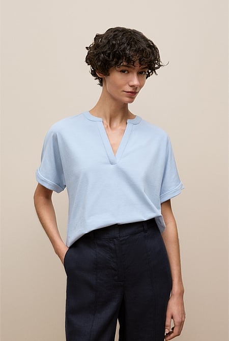 Relaxed V Neck T-shirt