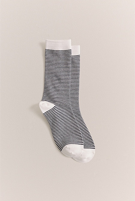 Stripe Crew Sock