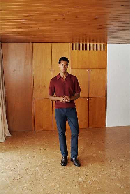 Cotton Texture Stitch Polo