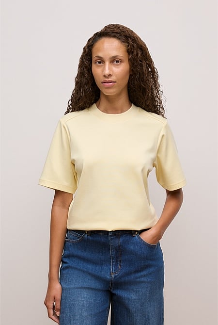 Cotton Modal Interlock T-shirt
