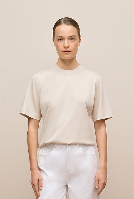 Cotton Modal Interlock T-shirt