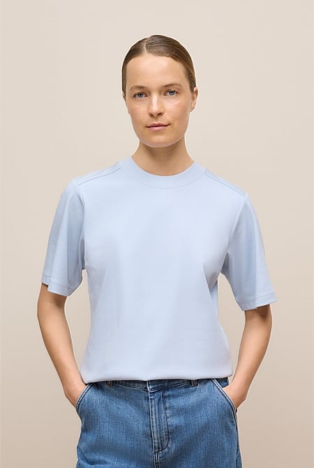 Cotton Modal Interlock T-shirt