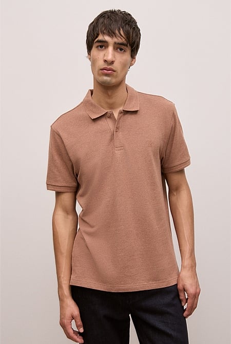 Pique Marle Monogram Polo