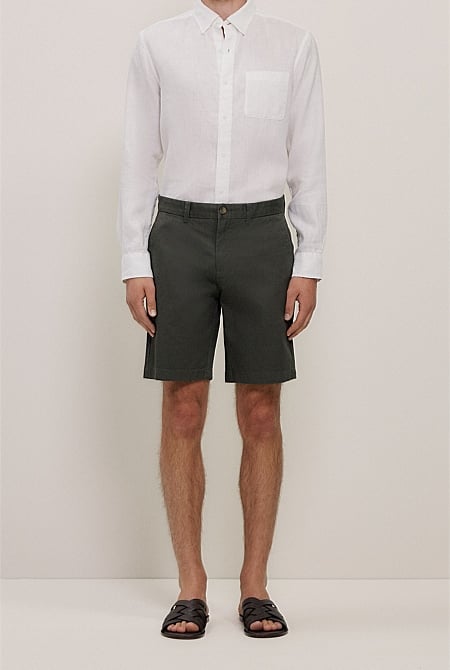 Cotton Twill Chino Short