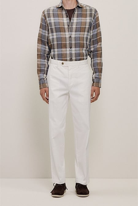 Cotton Twill Tailored Pant