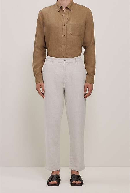 Linen Relaxed Tailored Pant