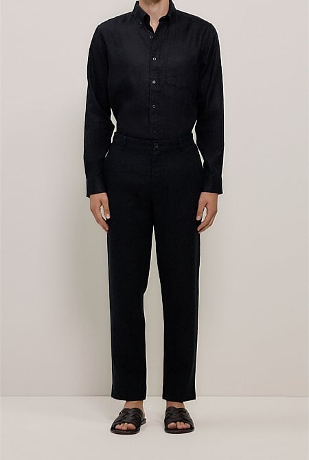 Linen Relaxed Tailored Pant