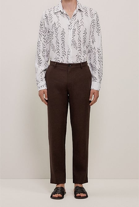 Linen Relaxed Tailored Pant