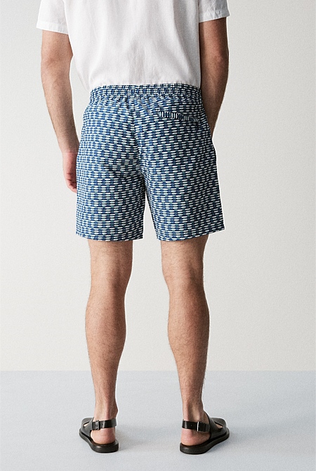 Etched Print Swim Short