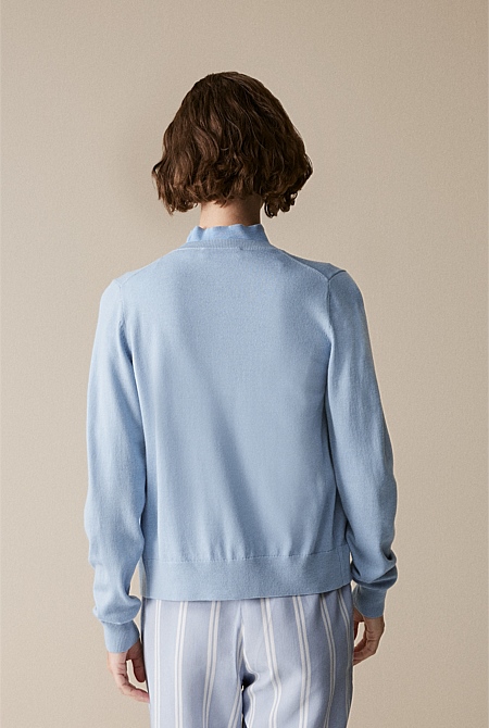 Merino Classic Crew Cardigan