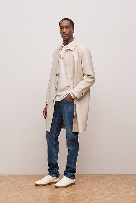Relaxed Fit Mid Wash Jean