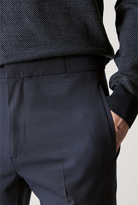 Stretch Wool Relaxed Pant