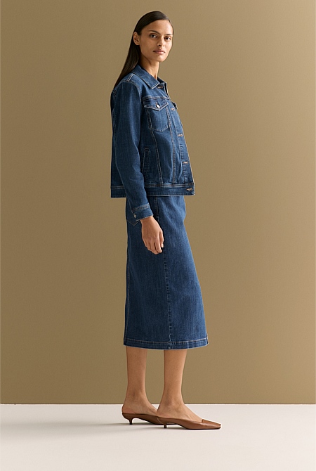 Cotton Blend Classic Denim Jacket
