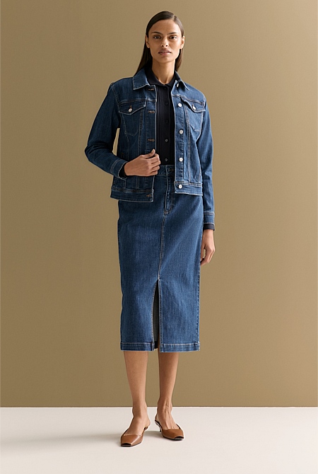Cotton Blend Classic Denim Jacket