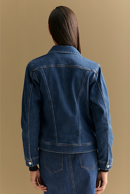 Cotton Blend Classic Denim Jacket