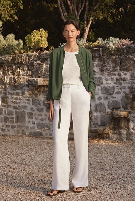 Linen Wide Leg Pant