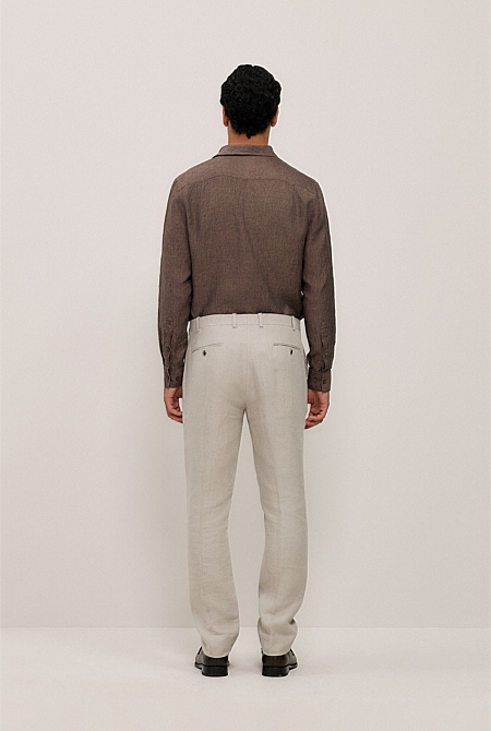 Regular Fit Belgian Linen Pant