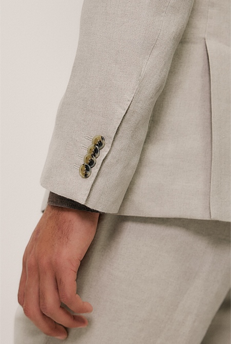 Regular Fit Belgian Linen Blazer
