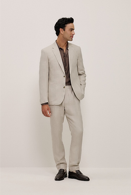 Regular Fit Belgian Linen Blazer