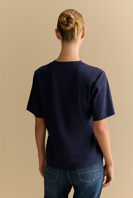 Cotton Modal Interlock T-shirt