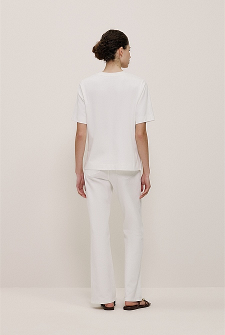 Modal Cotton Boxy Crew T-shirt