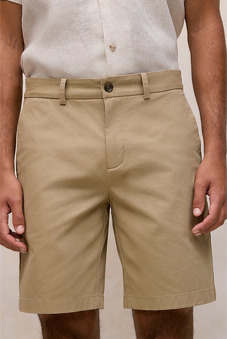 Cotton Twill Chino Short