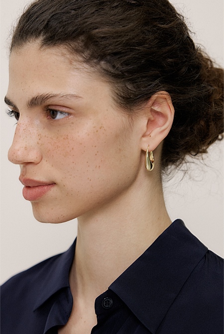 Etty Teardrop Hoop Earrings Etty Teardrop Hoop Earrings