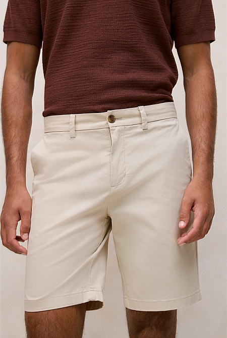 Cotton Twill Chino Short