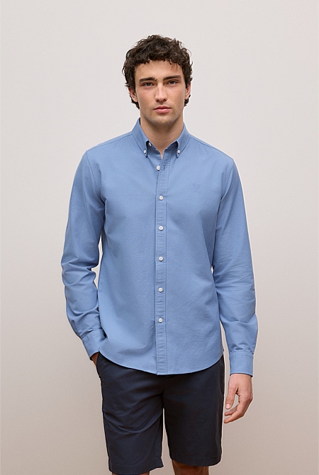 Regular Fit Monogram Oxford Shirt
