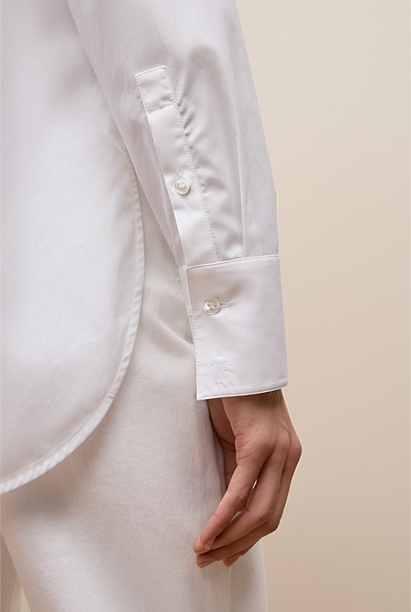 Cotton Poplin Long Sleeve Shirt