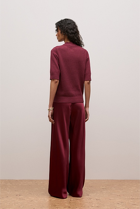 Boucle Mock Neck