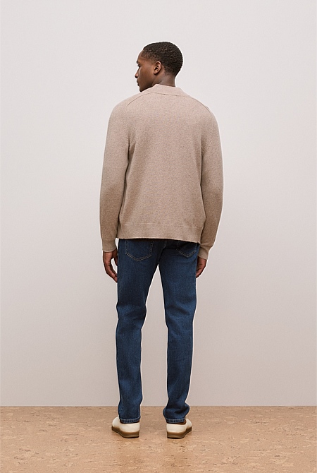 Cashmere Zip Through Knit