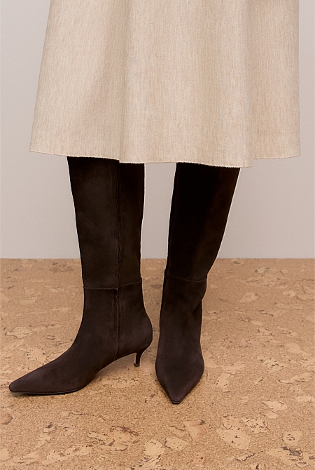 Elune Suede Knee High Boot
