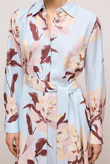 Camellia Shirt Dress